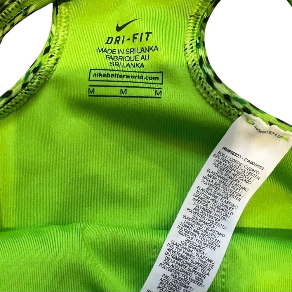 Nike Pro Lime Green Sports Bra EUC M - Picture 7 of 7